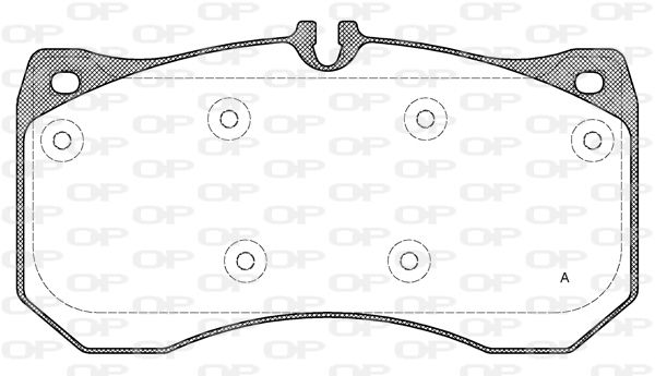 OPEN PARTS Комплект тормозных колодок, дисковый тормоз BPA1497.00